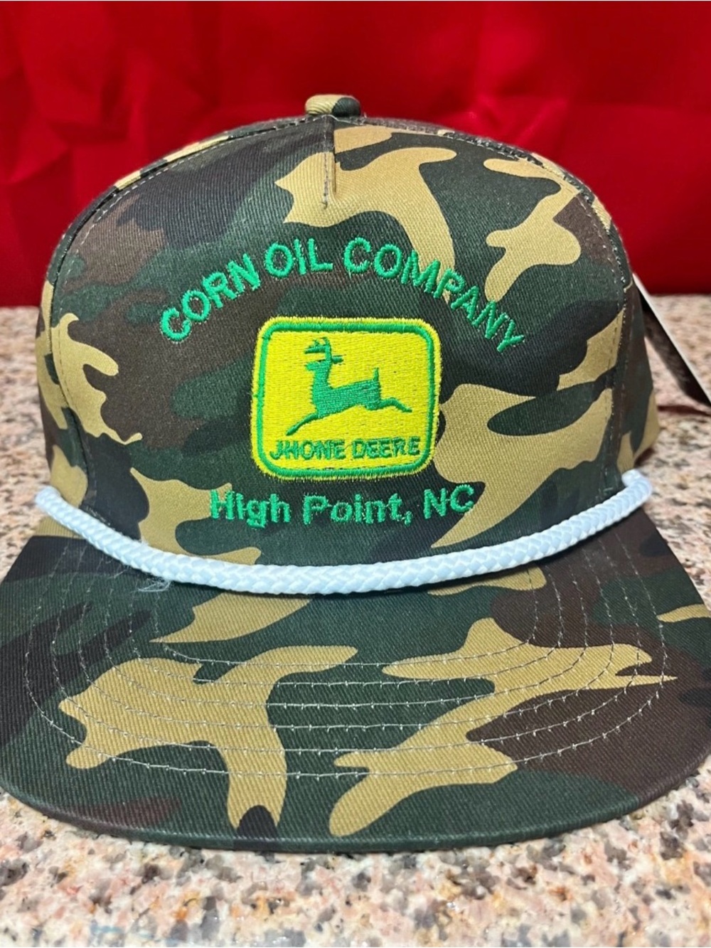 Deadstock Embroidered John Deere Camo SnapBack